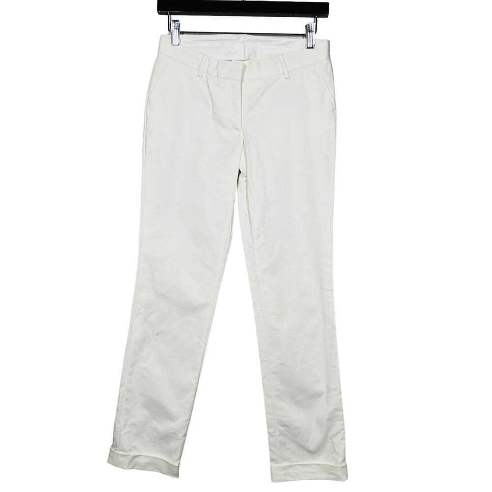 Sacoor Brothers Womens Trouser Cuffed Ankle Career Casual Bone - 8